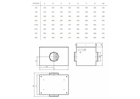 Systemair KVK DUO 315L