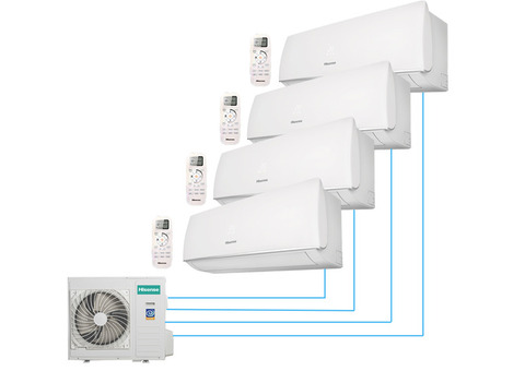 Hisense AMW4-36U4SAC / AMS-12UR4SVEDB65 + AMS-09UR4SVEDB65x3