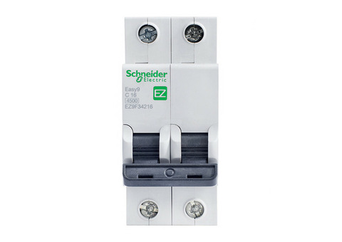 Автоматический выключатель Schneider Electric EASY 9 2П C 16А 4,5кА