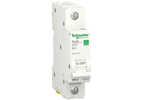 Автоматический выключатель Schneider Electric Resi9 R9F02163 1п B 63А 6000А