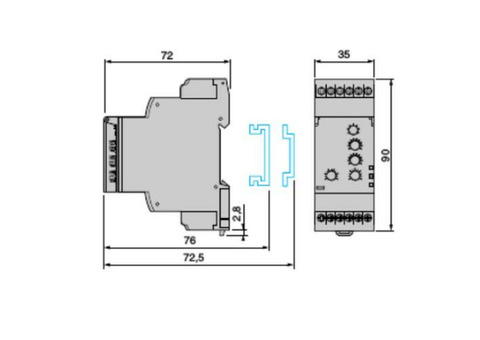 Реле контроля фаз Schneider Electric Zelio Control RM35TF30