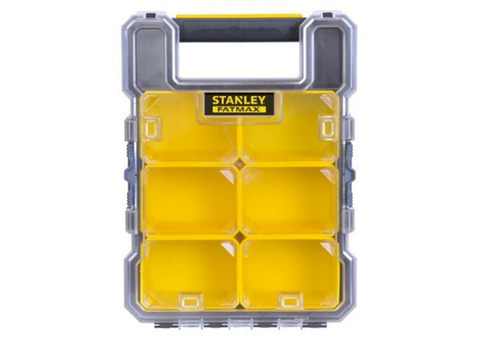 Органайзер малый для мелочей Stanley Fatmax 11х26х3.5 см, цвет чёрный/жёлтый FMST1-72378