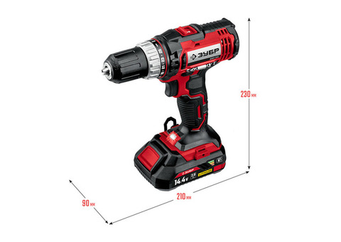 Дрель-шуруповерт аккумуляторная Зубр Мастер ДШЛ-145-22