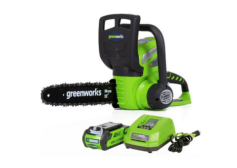 Пила цепная аккумуляторная Greenworks G40CS30K2