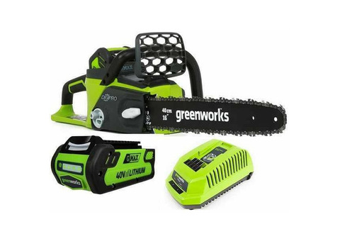 Пила цепная аккумуляторная Greenworks GD40CS40K2