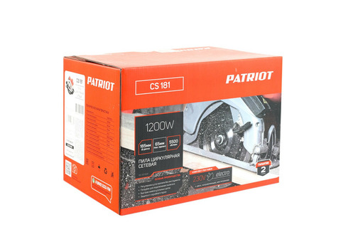 Пила циркулярная Patriot CS 181