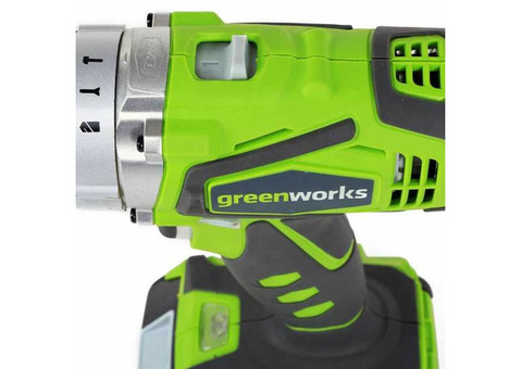 Дрель-шуруповёрт аккумуляторная Greenworks G24CDK2X