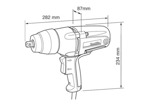 Ударный гайковерт Makita TW0350