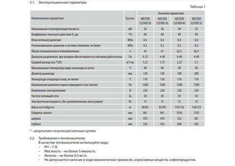 Котел газовый Лемакс Wester Clever 30