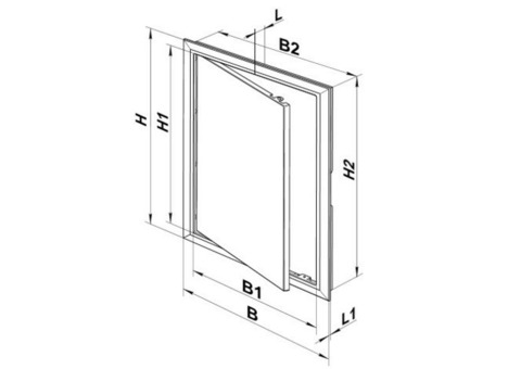Дверца ревизионная Vents Д 400х500 мм