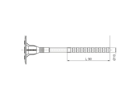 Дюбель фасадный Bogirus DT10x200 400 шт.