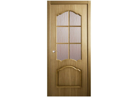 Дверь межкомнатная Belwooddoors Каролина Дуб стекло кора дуба с деревянной рамкой 2000х900 мм