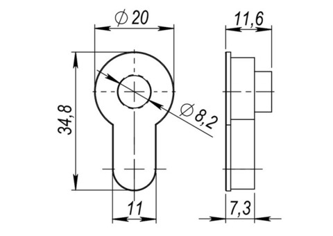 Вставка под шток Armadillo для Cylinder 1GP-2