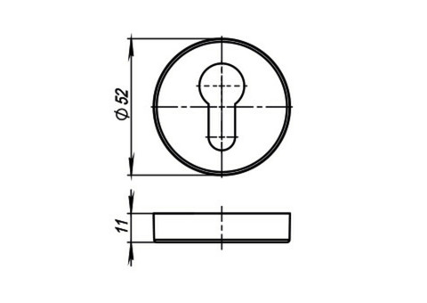 Накладка под цилиндр Armadillo Cylinder ET URB BPVD-77