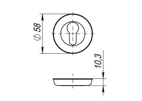 Накладка под цилиндр Fuar ET SM MAB-6