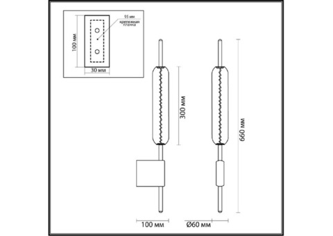 Бра Odeon Light Reeds 4794/12WL