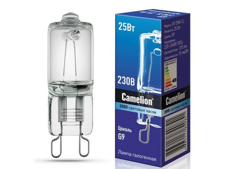 Лампа галогенная Camelion 5845 G9 25 Вт CL