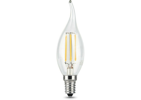 Лампа светодиодная Gauss 104801207-S Filament Candle tailed 7W E14 4100K step dimmable