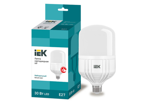 Лампа светодиодная IEK HP 30W Е27 4000К