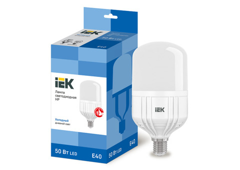 Лампа светодиодная IEK HP 50W Е40 6500К