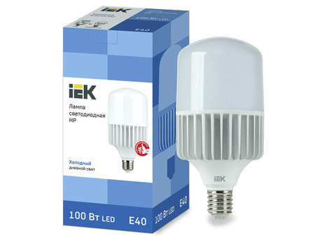 Лампа светодиодная IEK LLE-HP-100-230-65-E40 HP 100W Е40 6500К