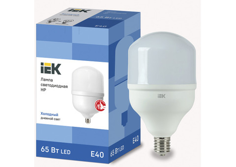 Лампа светодиодная IEK LLE-HP-65-230-65-E40 HP 65W Е40 6500К