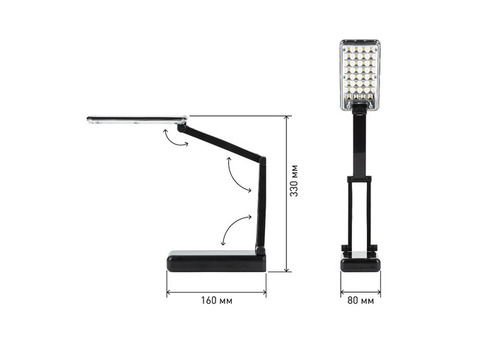 Светильник настольный Эра NLED-426-3W-BK черный