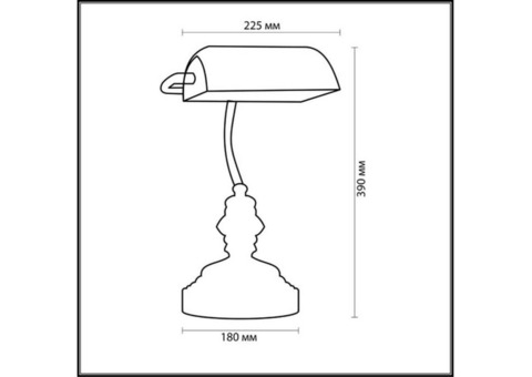 Лампа настольная Odeon Light Tres 2224/1T E27 60W