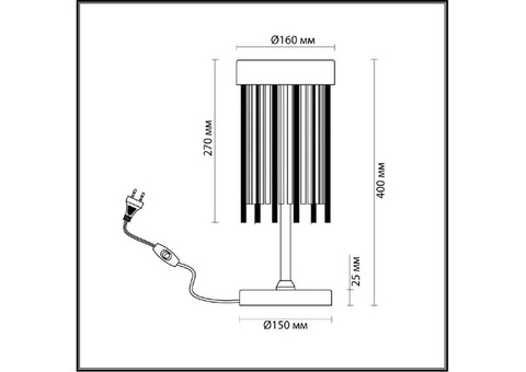 Лампа настольная Odeon Light York 4788/2T E14 2х40W