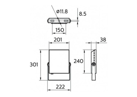 Прожектор светодиодный Philips 911401859898 BVP135 LED40/CW 50W 220-240V WB