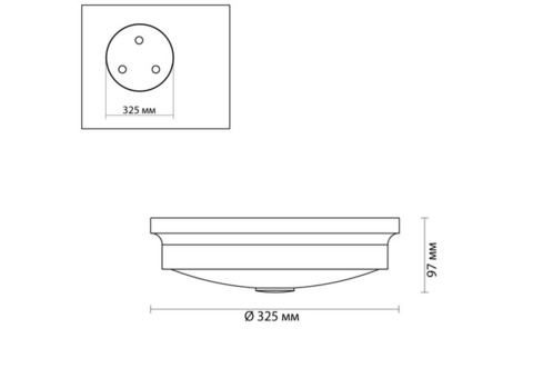 Cветильник настенно-потолочный Odeon Light Walli Marsei 4824/3C 40 Вт