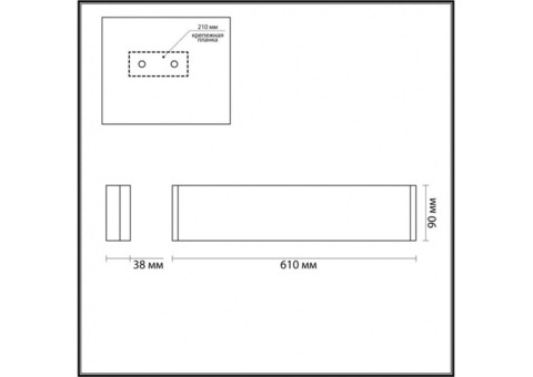 Светильник настенный Odeon Light Framant 4295/20WL