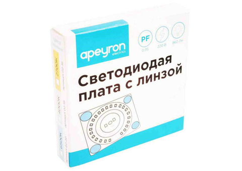 Плата светодиодная с линзой Apeyron 02-20 80 мм