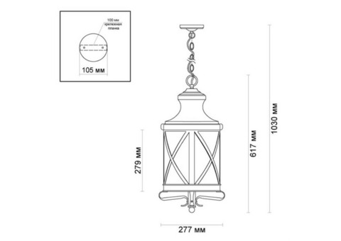 Светильник садово-парковый Odeon Light Sation 4045/3 Nature ODL 18 600 E14 3х60W черный золотая патина