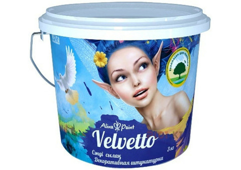 Декоративная штукатурка Alina Paint Velvetto 3 кг