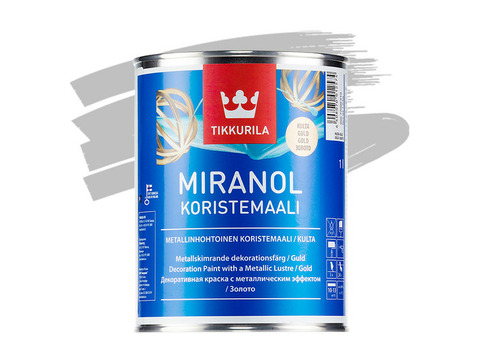 Краска декоративная Tikkurila Miranol серебро 0,1 л