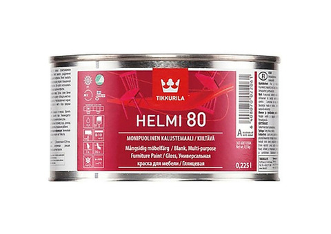 Краска для мебели Tikkurila Helmi 80 С глянцевая 0,225 л