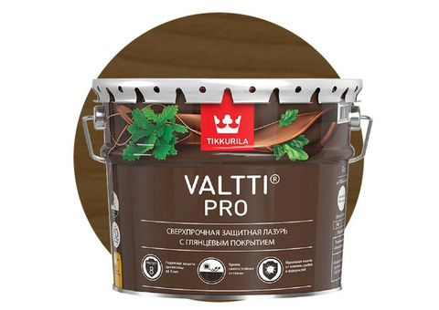 Антисептик Tikkurila Valtti Pro орех 9 л