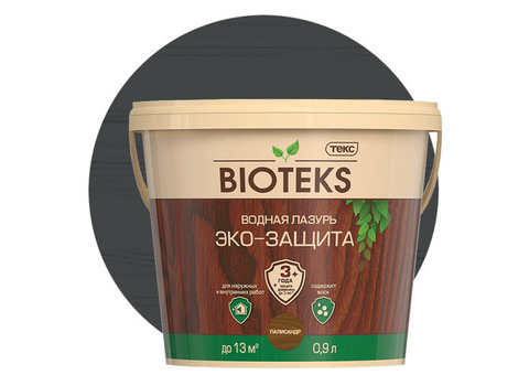 Лазурь водная Текс Bioteks Эко-Защита палисандр 0,9 л