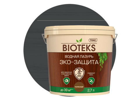 Лазурь водная Текс Bioteks Эко-Защита палисандр 2,7 л