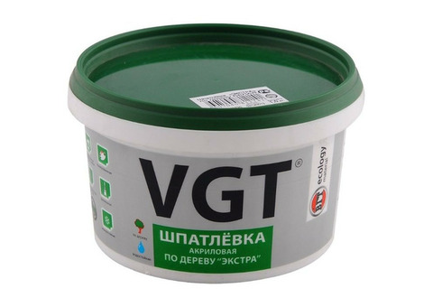 Шпатлевка акриловая по дереву VGT Экстра белая 1 кг