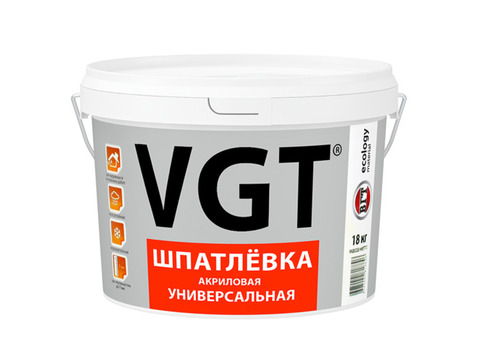 Шпатлевка акриловая универсальная VGT 18 кг