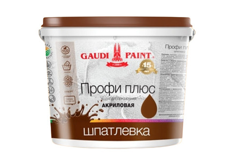 Шпатлевка акриловая Gaudi Paint Профи Плюс 1,4 кг