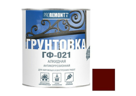 Грунтовка Лакра Proremontt ГФ-021 красно-коричневая 1,8 кг