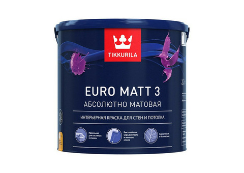 Краска латексная Tikkurila Euro Matt-3 основа А 0,9 л