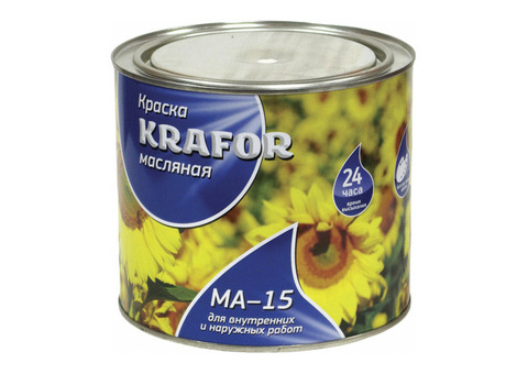 Krafor краска МА-15 белая 2,5 кг 6 26314