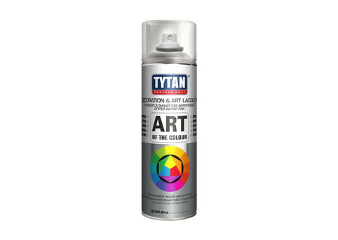 Tytan Professional art of the colour аэрозольный лак бесцветный глянец 400мл 62390