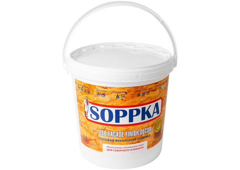 Краска Soppka OSB Facade Finish Decor фасадная огнебиозащитная 10 кг