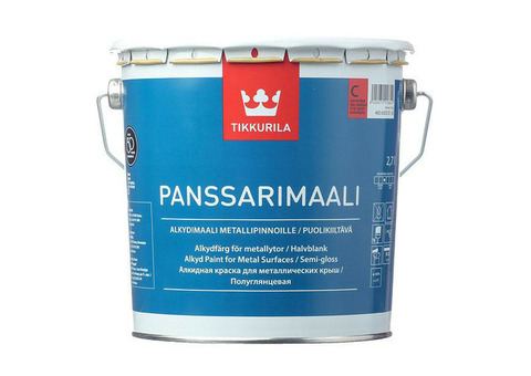 Краска Tikkurila Panssarimaali полуглянцевая база С 2,7 л