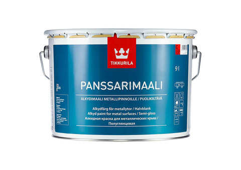 Краска Tikkurila Panssarimaali полуглянцевая база С 9 л